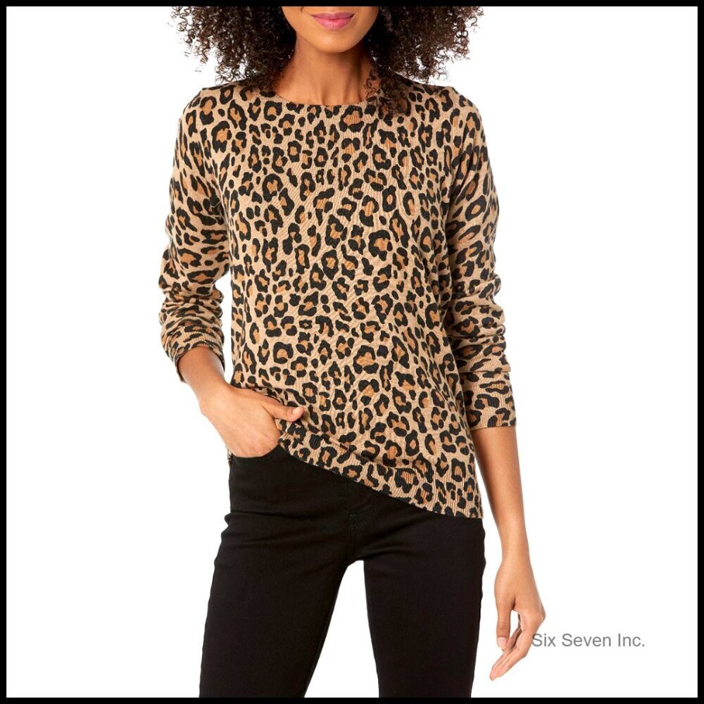 Lightweight Fine-Knit Crewneck Sweater Classic Minimal Chic Oversized Pullover